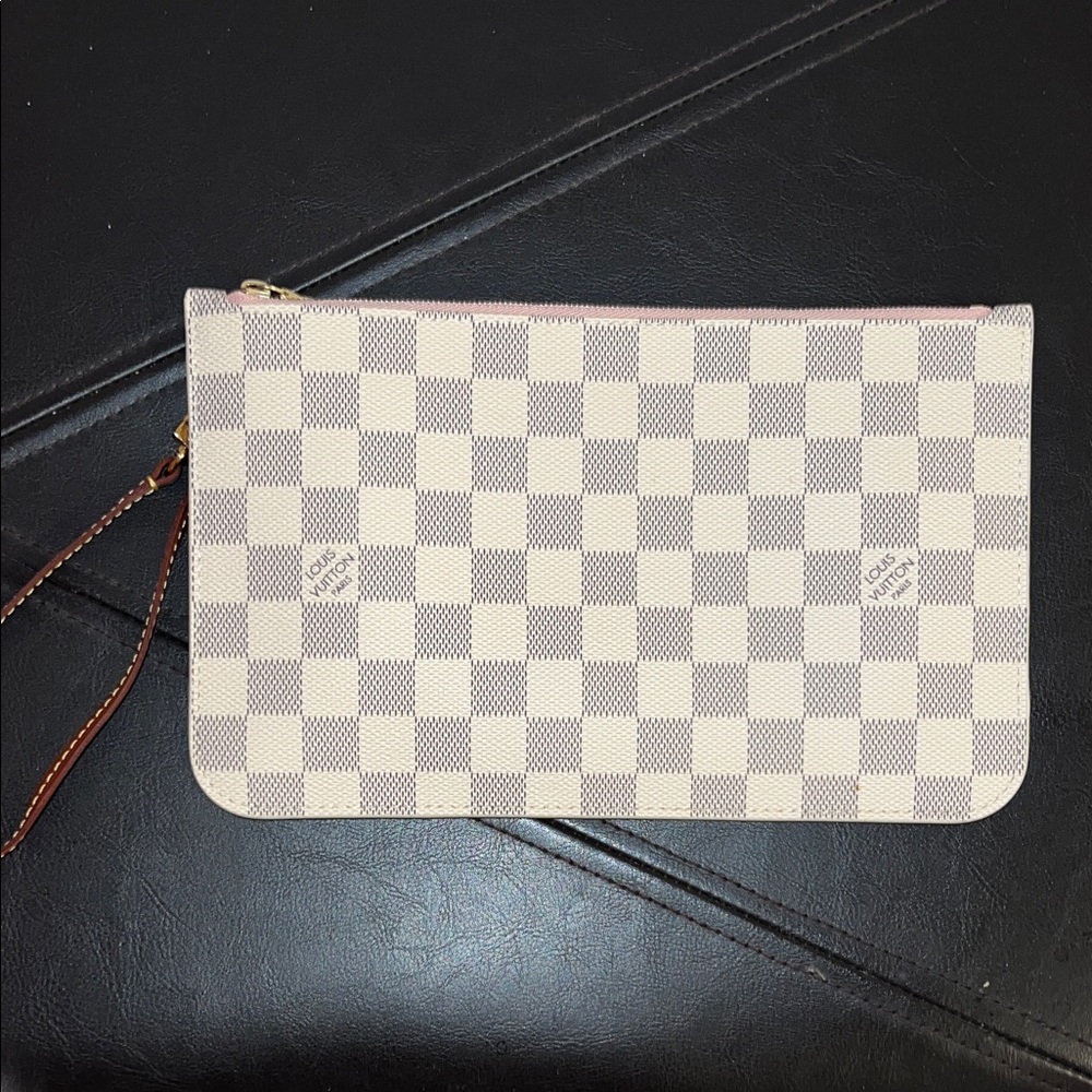 Louis Vuitton Damier Azur Neverfull Pouchette